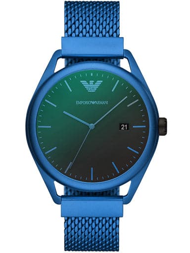 Emporio Armani Matteo Blue Aluminum Watch - Kamal Watch Company
