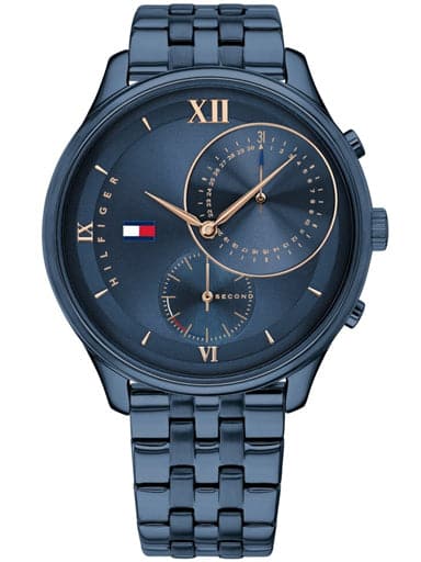 Tommy Hilfiger Women Blue Stainless Steel Chronograph Watch - Kamal Watch Company