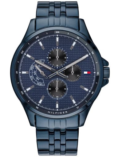 Tommy Hilfiger Blue Dial Stainless Steel Strap Watch - Kamal Watch Company