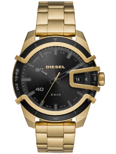 Diesel DZ1949 Caged Gold SS Mens Watch - Kamal Watch Company