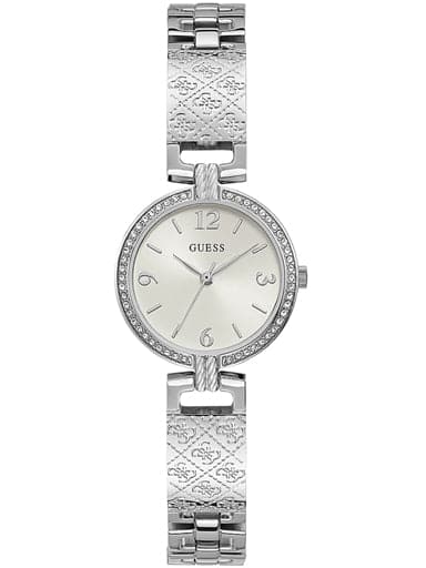 Womens MINI LUXE White Dial Stainless Steel Analogue Watch - Kamal Watch Company
