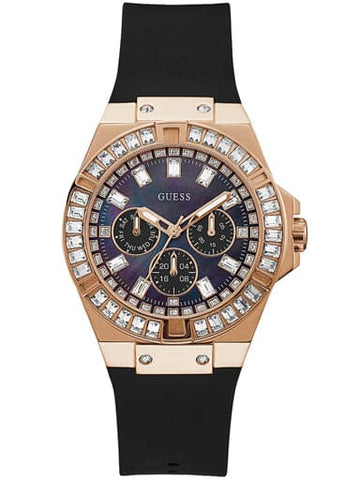 Womens VENUS Black Dial Silicone Analogue Watch - Kamal Watch Company