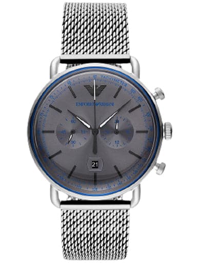 Emporio Armani Chronograph Stainless Steel Watch - Kamal Watch Company