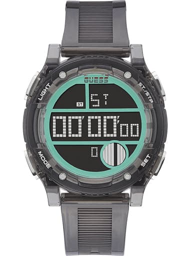 GUESS GREY CASE GREY PU WATCH - Kamal Watch Company