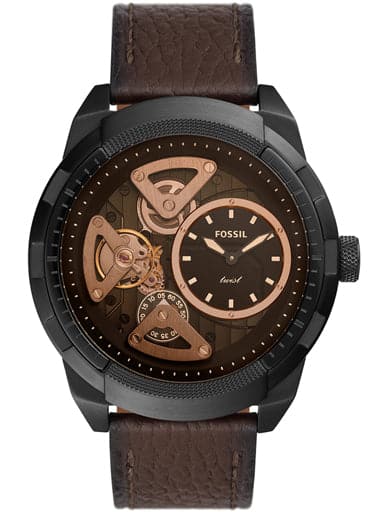 Fossil Bronson Twist Brown Leather Watch - Kamal Watch Company