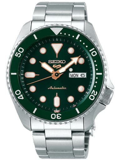 Seiko 5 Sport Stainless Steel Green Dial Watch - Kamal Watch Company