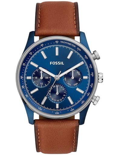 Fossil Sullivan Multifunction Brown Leather Watch - Kamal Watch Company