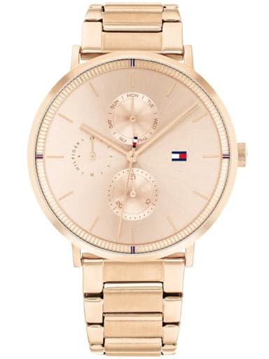 Tommy Hilfiger Carnation Gold Dial Multifunction Watch - Kamal Watch Company