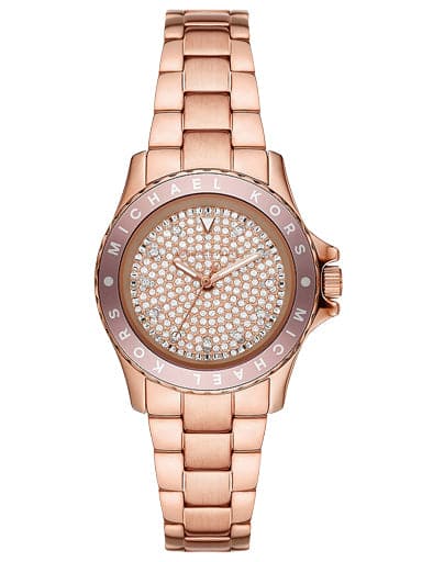 Michael Kors Kenly Three-Hand Rose Gold-Tone Stainless Steel Watch MK6956I - Kamal Watch Company