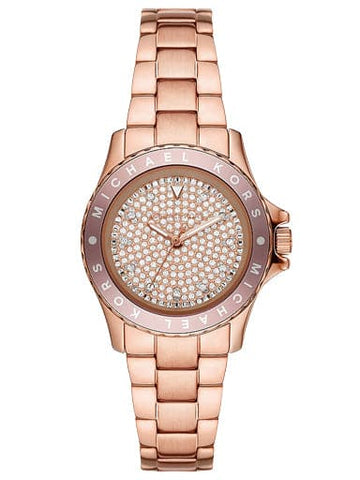 Michael Kors Kenly Three-Hand Rose Gold-Tone Stainless Steel Watch MK6956I - Kamal Watch Company