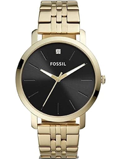 Fossil Lux Luther Three-Hand Gold-Tone Stainless Steel Watch - Kamal Watch Company