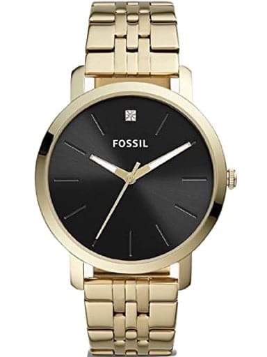 Fossil Lux Luther Three-Hand Gold-Tone Stainless Steel Watch - Kamal Watch Company