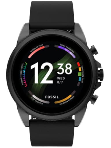 Fossil Gen 6 Smartwatch Black Silicone Watch FTW4061I - Kamal Watch Company