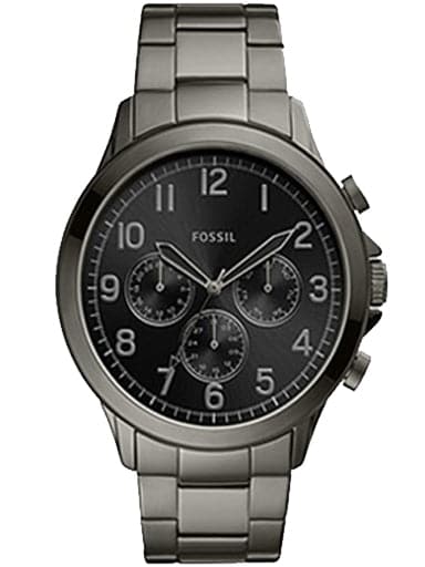 Fossil Yorke Multifunction Smoke Stainless Steel Watch - Kamal Watch Company
