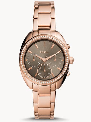 Fossil Vale Chronograph Rose Gold-Tone Stainless Steel Watch - Kamal Watch Company