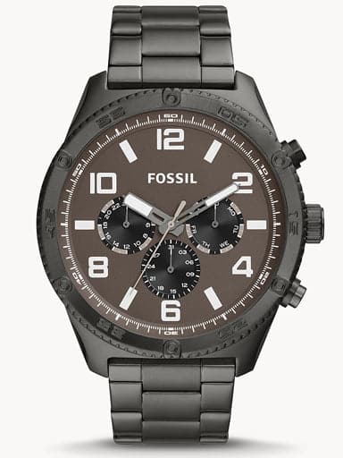 Fossil Brox Multifunction Smoke Stainless Steel Watch - Kamal Watch Company