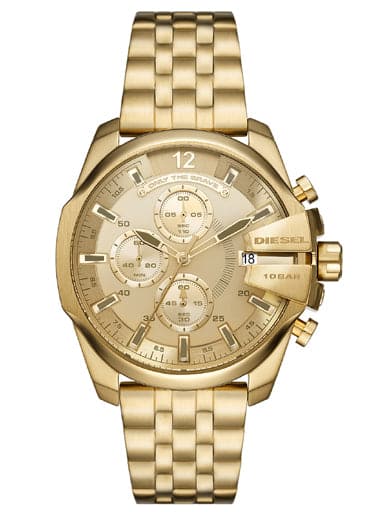 Diesel Baby Chief Analog Gold Dial Men's Watch-DZ4565 - Kamal Watch Company