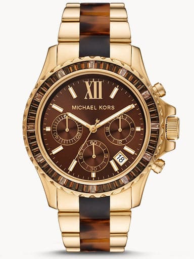 Michael Kors Everest Chronograph Two-Tone Stainless Steel Watch MK6973 - Kamal Watch Company