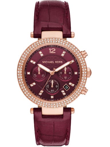 MICHAEL KORS Oversized Parker Pave Rose Gold-Tone Watch MK6986 - Kamal Watch Company