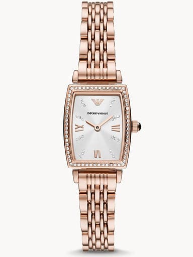 Emporio Armani Two-Hand Rose Gold-Tone Stainless Steel Watch AR11406I - Kamal Watch Company