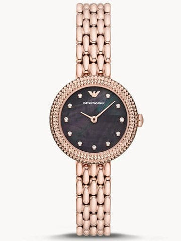 Emporio Armani Two-Hand Rose Gold-Tone Stainless Steel Watch AR11432I - Kamal Watch Company