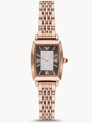 Emporio Armani Two-Hand Rose Gold-Tone Stainless Steel Watch AR11407I - Kamal Watch Company