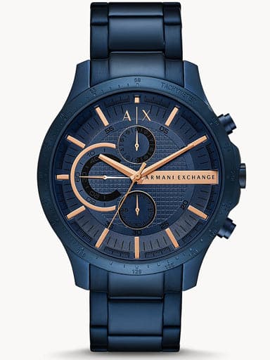 Armani Exchange Chronograph Blue Stainless Steel Watch AX2430I - Kamal Watch Company