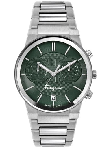 SALVATORE FERRAGAMO Ferragamo Sapphire Chrono Bracelet SFME00421 - Kamal Watch Company