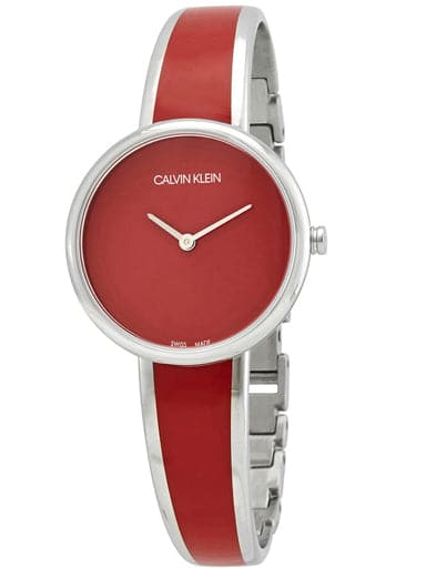 CALVIN KLEIN Seduce Quartz Red Dial K4E2N11P - Kamal Watch Company