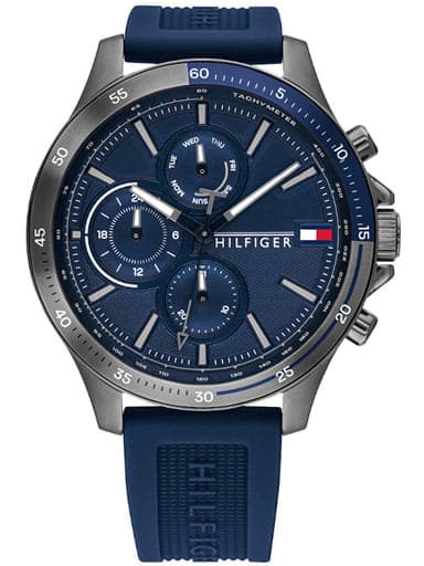 TOMMY HILFIGER Blue Dial Silicone Strap TH1791721W - Kamal Watch Company