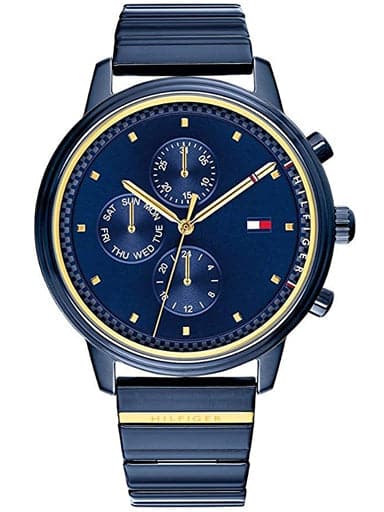 TOMMY HILFIGER DRESS Blue Dial Blue Metal Strap TH1781893 - Kamal Watch Company