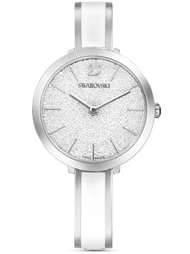 Swarovski Crystalline Delight watch Metal bracelet, White, Stainless steel 5580537 - Kamal Watch Company