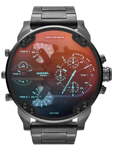 Diesel Mr. Daddy Chronograph Gunmetal-Tone Stainless Steel Watch DZ7452I - Kamal Watch Company