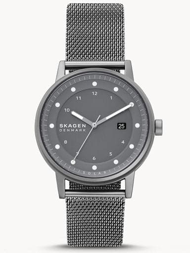 SKAGEN Henriksen Solar-Powered Charcoal Steel Mesh Watch SKW6741I - Kamal Watch Company
