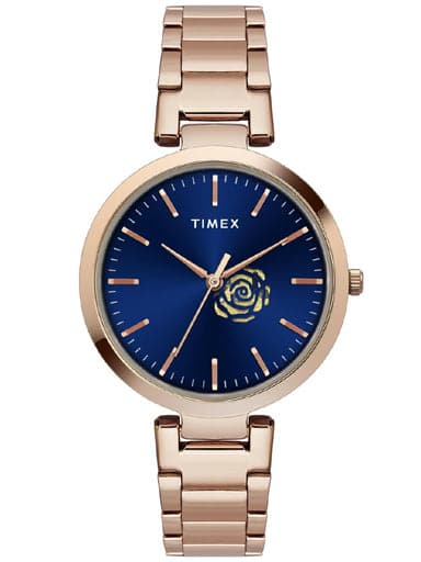 TIMEX ANALOG BLUE DIAL WOMEN'S WATCH TW000X229 - Kamal Watch Company