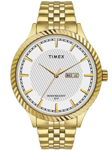 TIMEX ANALOG WHITE DIAL MEN'S WATCH TW0TG7501 - Kamal Watch Company
