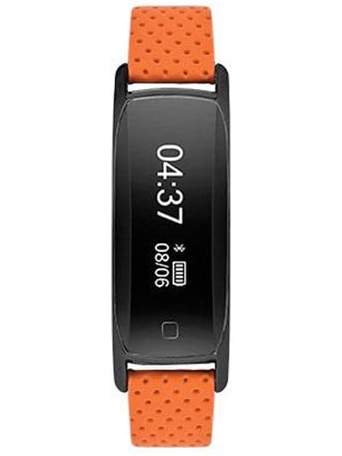 TIMEX Unisex Blink Black & Orange Smart Band TW00SOS06 - Kamal Watch Company