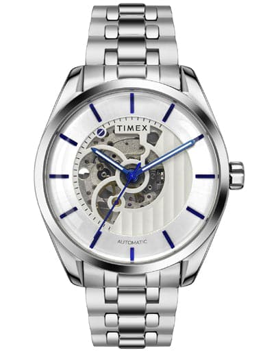 TIMEX AUTOMATIC ANALOG SILVER DIAL MEN'S WATCH TWEG17500 - Kamal Watch Company