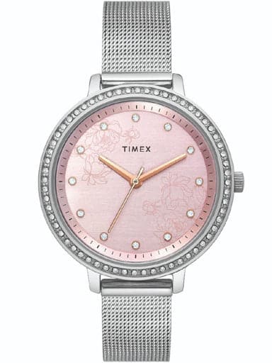 TIMEX ANALOG PINK DIAL WOMEN'S WATCH TWEL14700 - Kamal Watch Company