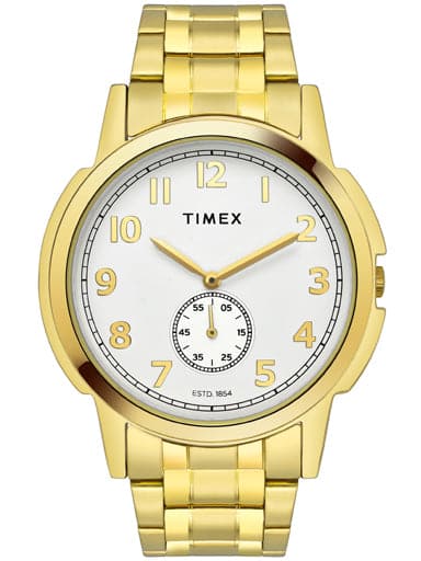 TIMEX ANALOG WHITE DIAL MEN'S WATCH TW000U316 - Kamal Watch Company