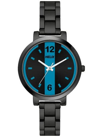 HELIX Casual Full Black Plated Stainless Steel Bracelet Watch TW041HL11 - Kamal Watch Company