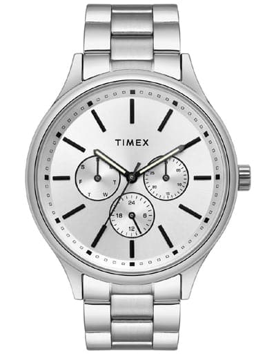 TIMEX ANALOG SILVER DIAL MEN'S WATCH TWEG18409 - Kamal Watch Company