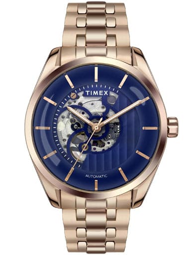 TIMEX AUTOMATIC ANALOG BLUE DIAL MEN'S WATCH TWEG17504 - Kamal Watch Company