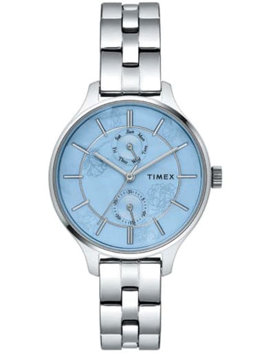 TIMEX ANALOG BLUE DIAL WOMEN'S WATCH TWEL14801 - Kamal Watch Company