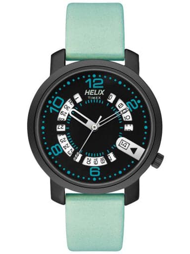 HELIX Trendy 36mm Date Feaure Leather Strap Watch TW032HL27 - Kamal Watch Company