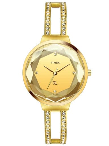 TIMEX WOMENS CHAMPAGNE DIAL WATCH TWEL13402 - Kamal Watch Company