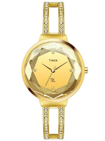 TIMEX WOMENS CHAMPAGNE DIAL WATCH TWEL13402 - Kamal Watch Company