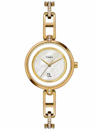 TIMEX FRIA ANALOG OFF WHITE DIAL WOMEN'S WATCH TWEL15401 - Kamal Watch Company