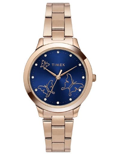 TIMEX ANALOG BLUE DIAL WOMEN'S WATCH TW000T631 - Kamal Watch Company