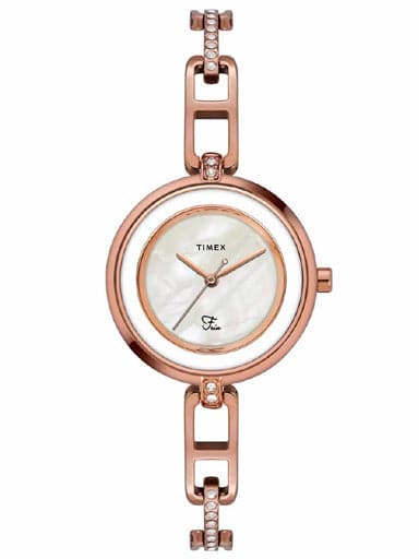 TIMEX FRIA ANALOG OFF WHITE DIAL WOMEN'S WATCH TWEL15402 - Kamal Watch Company